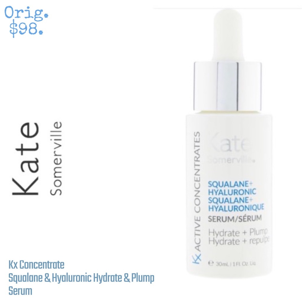 NIB Kate Summerville Kx Concentrate, Squalane & HyaluronicHydrate & Plump 🌟🔥
